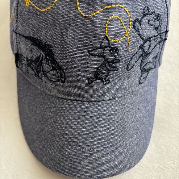 Disney Winnie the Pooh and Friends Blue Adjustable Baseball Hat Cap - Picture 9 of 9